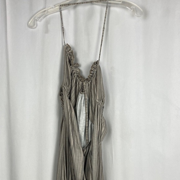 COMMENSE NWT Backless U-Neck Halter Strap Long Dress - Light Grey - Size Small - Picture 8 of 11